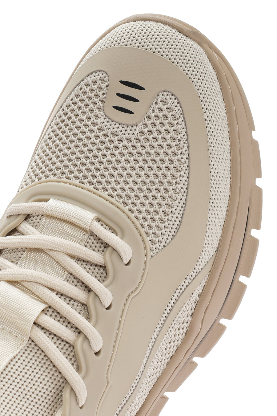 Derimod Zero Men's Beige Lace-up Fabric Sneaker