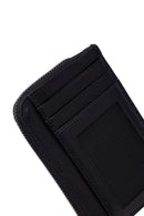 Male Black Leather Cardholder | Derimod