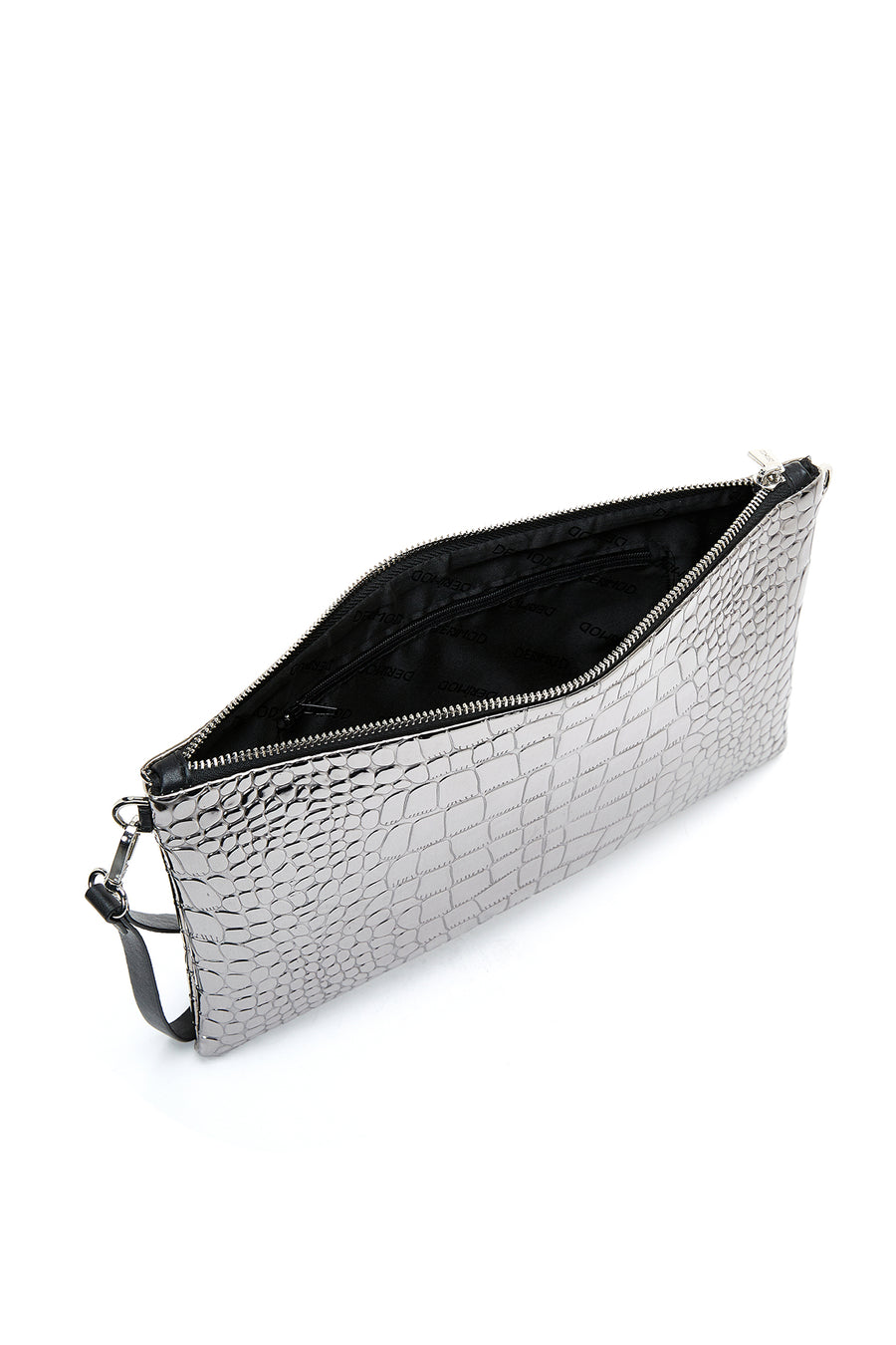 Women's Silver Portfolio Bag