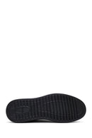Male Black Lace-Up Leather Sneaker | Derimod
