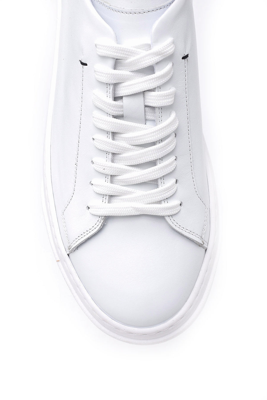 Erkek Arka Detaylı Deri Sneaker