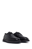 Male Black Lace-Up Leather Casual Shoes | Derimod