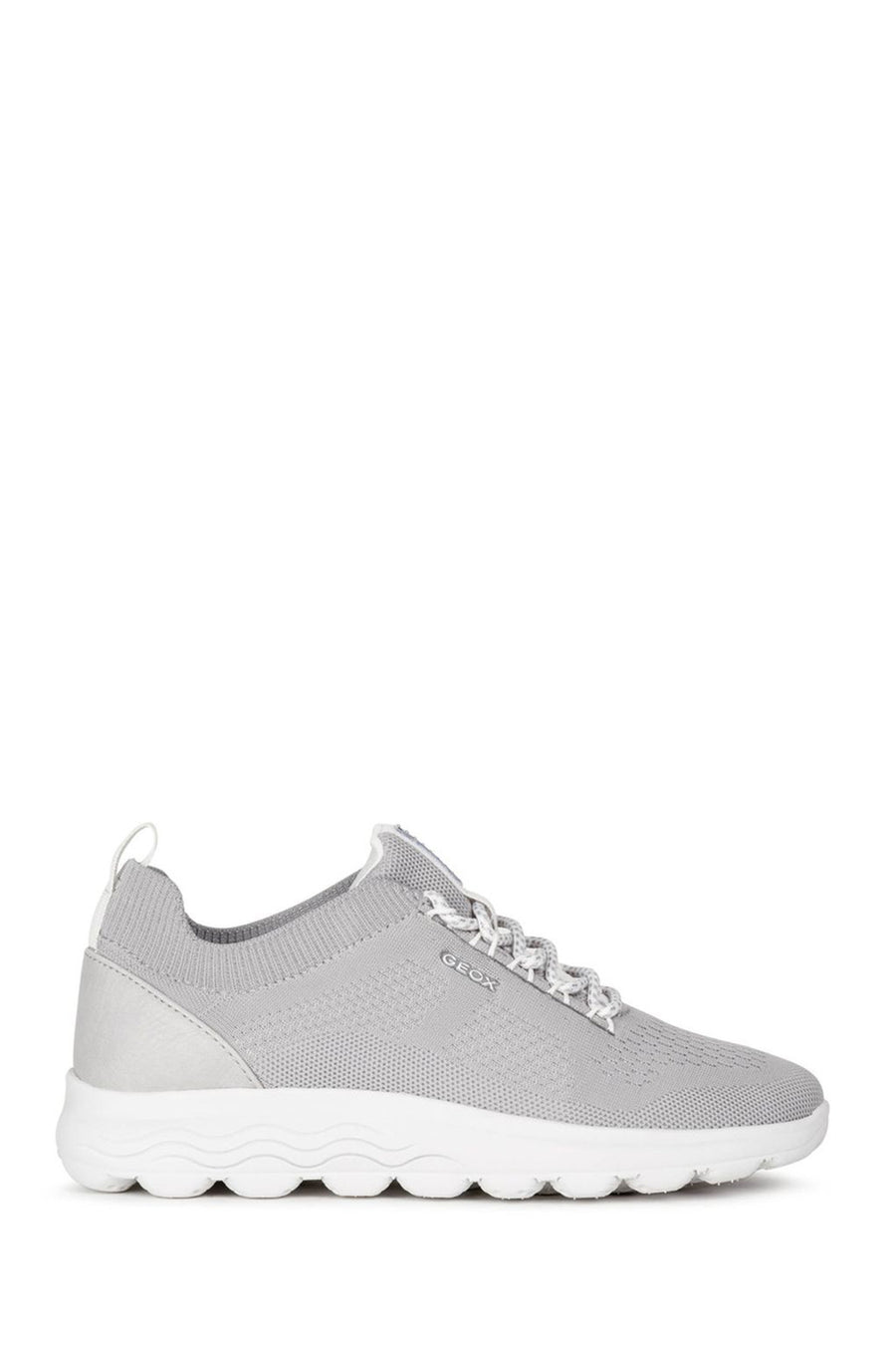Geox Women's Gray Spherica Lace-up Fabric Sneaker D15NUA0006KC1010 | Derimod