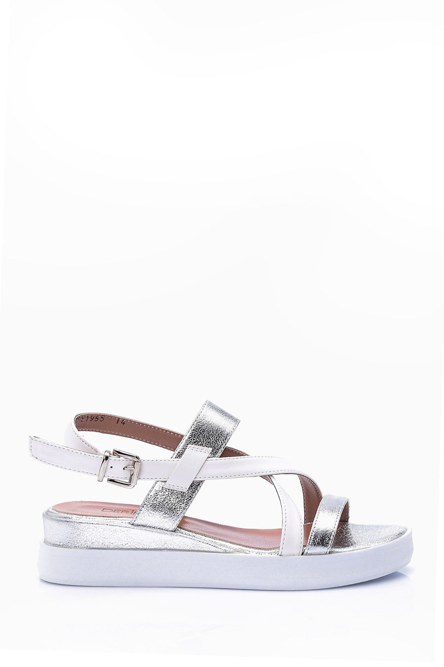 Women's Silver Detailed Sandals 19SFE195514 | Derimod