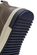 Male Mink Zip Closure Nubuck Leather Sport Boots | Derimod