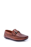 Men's Buckled Leather Loafer | Derimod