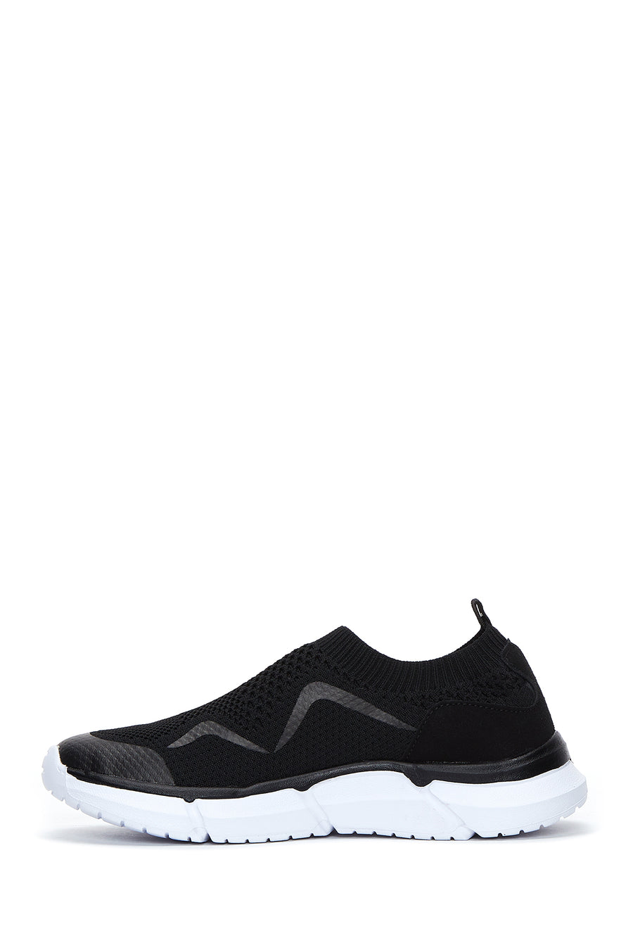 Women's Black Fabric Sneaker