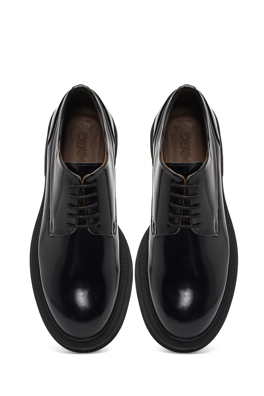 Men's Black Lace-up Leather Casual Shoes