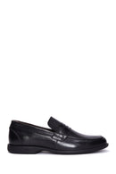 Men's Black Leather Loafer | Derimod