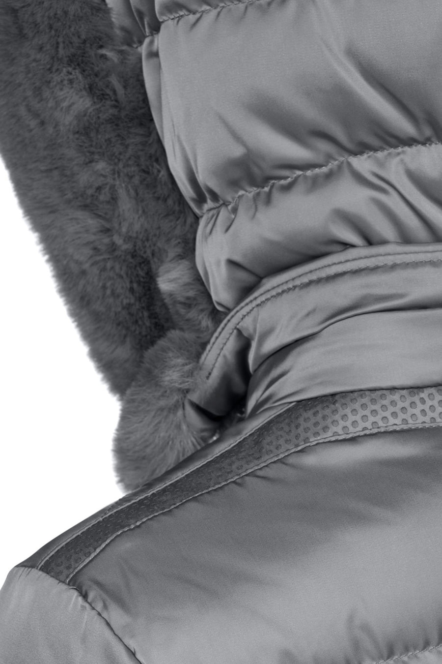 Geox Women's Gray Xhup, Bettanie Hooded Long Coat