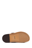 Women's Mink Suede Leather Flip Flop Sandals | Derimod