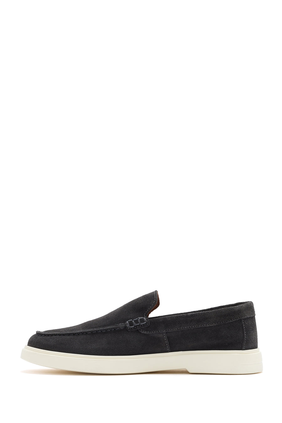 Men's Gray Suede Leather Casual Loafer