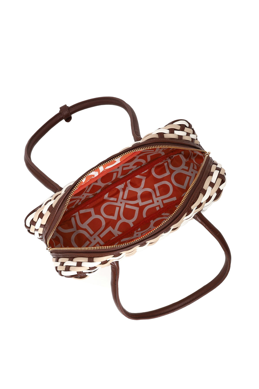 Woman Multicolored Braided Shoulder Bag
