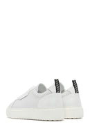 Men's White Lace-up Leather Sneaker | Derimod