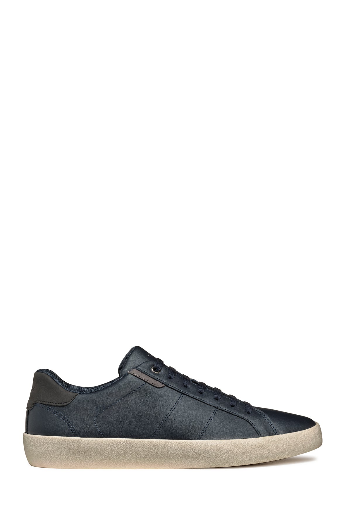 Geox Men's Navy Blue Affile Lace-Up Leather Sneaker U46BUA0009BC4002 | Derimod