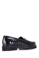 Crocodile Patterned Women's Leather Shoes | Derimod
