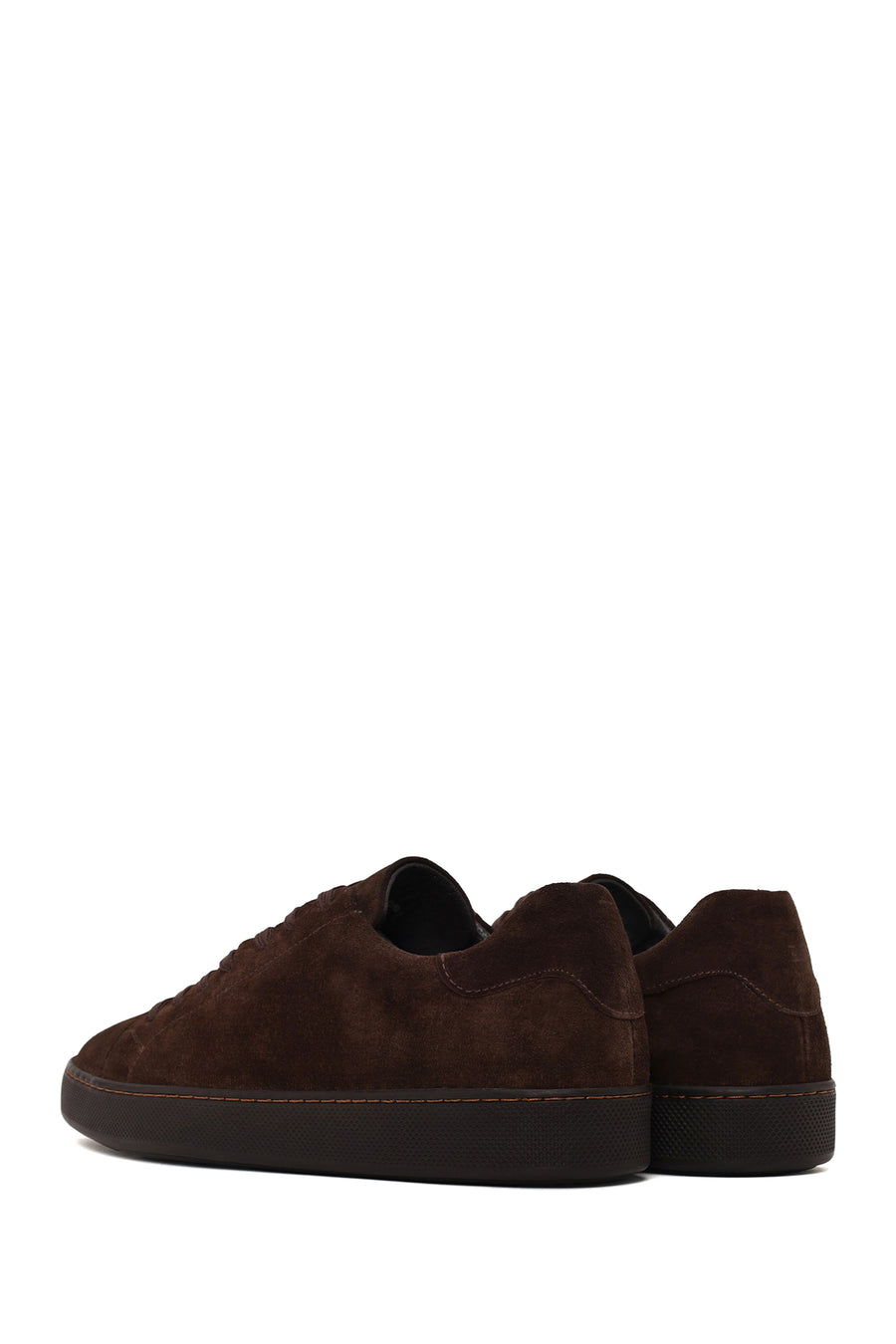 Male Brown Lace-Up Suede Leather Sneaker