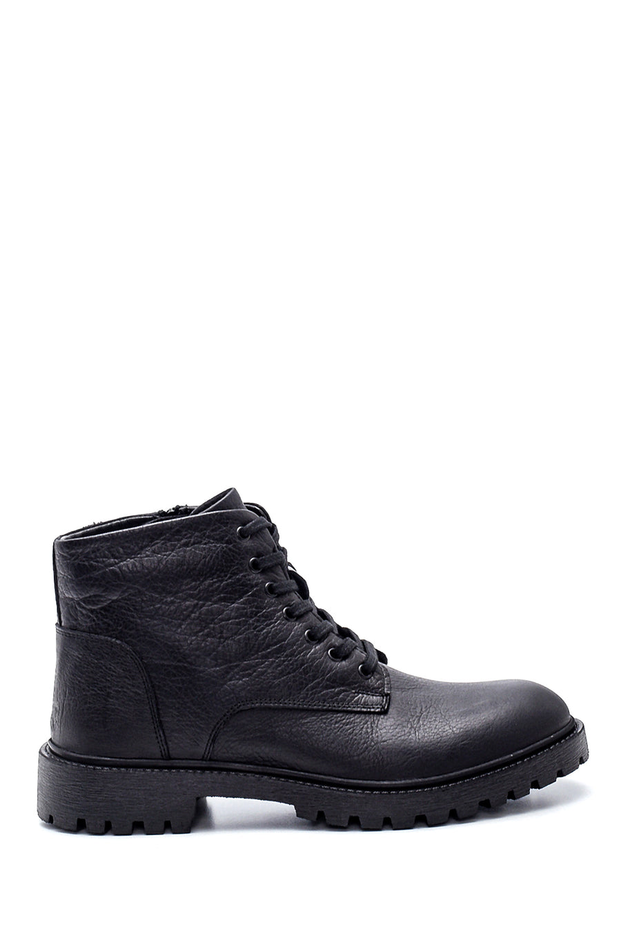 Men's Leather Zippered Boots 21WFD681418 | Derimod