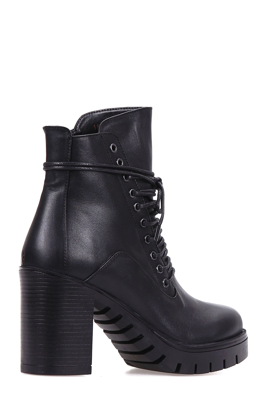 Women's Lace-Up Heeled Boots