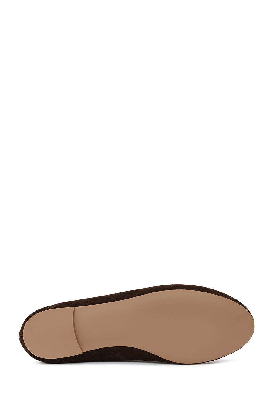 Kadın Kahverengi Tokalı Süet Deri Maskülen Loafer
