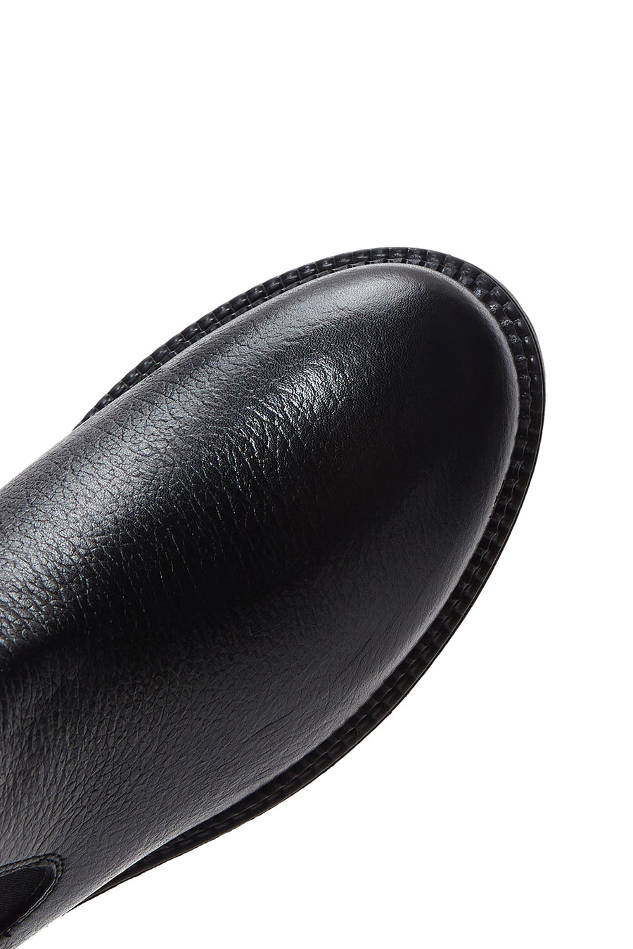 Women's Black Leather Chelsea Boots