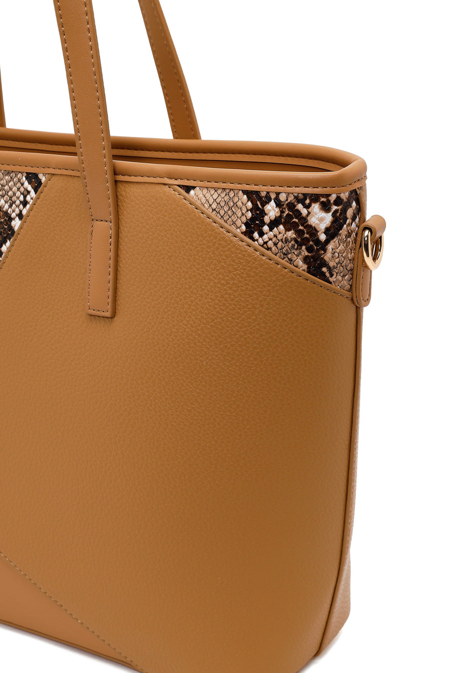 Woman Beige Long-Strap Printed Classic Shoulder Bag