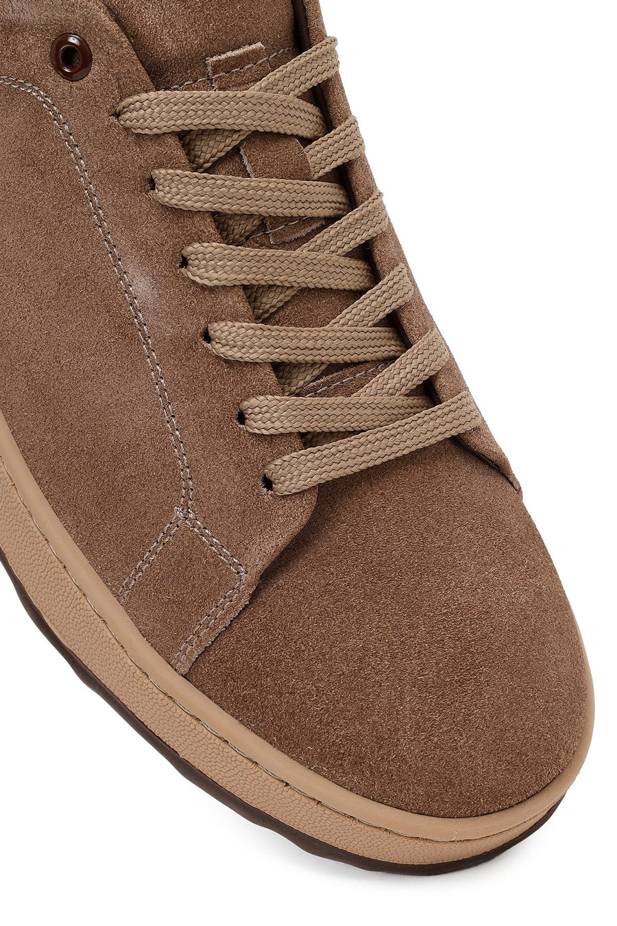 Male Mink Lace-up Thick-Soled Suede Leather Sneaker