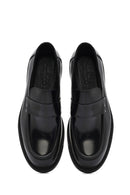 Men's Black Leather Casual Loafer | Derimod