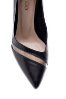 Women's Transparent Detailed Leather Stiletto | Derimod