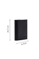 Men's Black Leather Wallet | Derimod