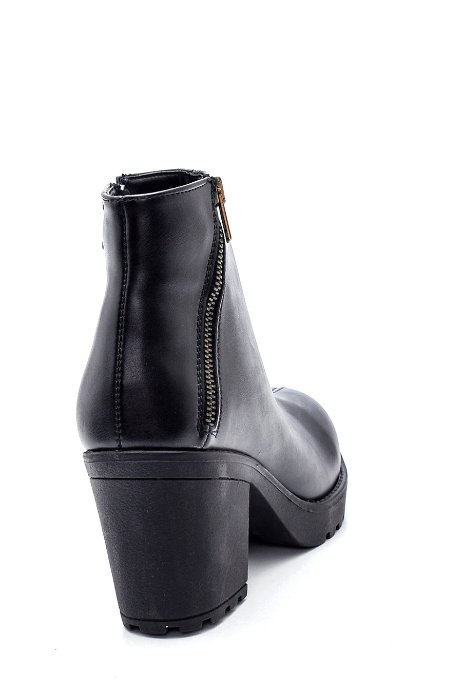 Women's Zippered Heeled Boots