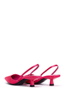 Women's Pink Pointed Toe Heeled Shoes | Derimod