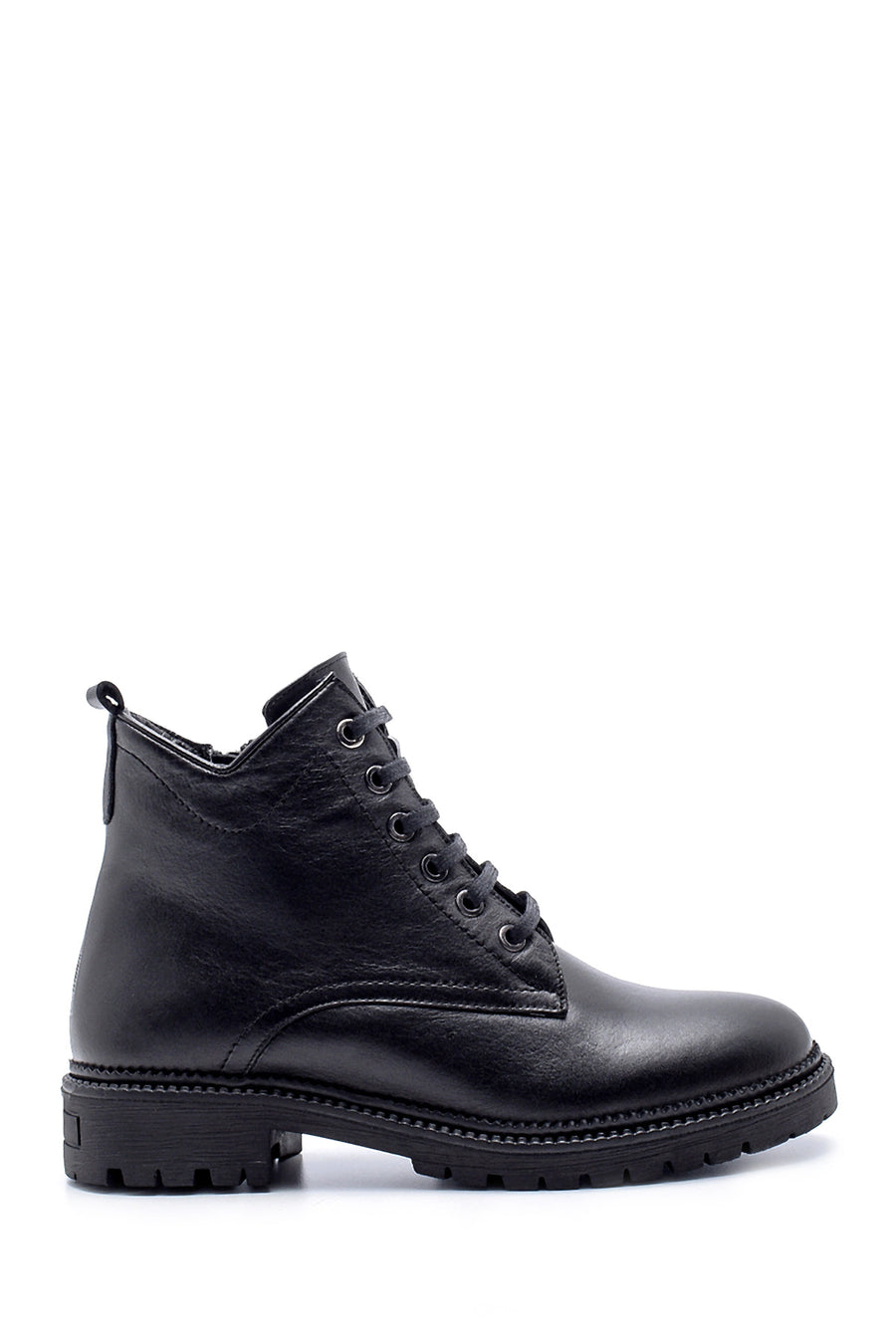 Women's Leather Zipper Detailed Boots 20WFD286818 | Derimod