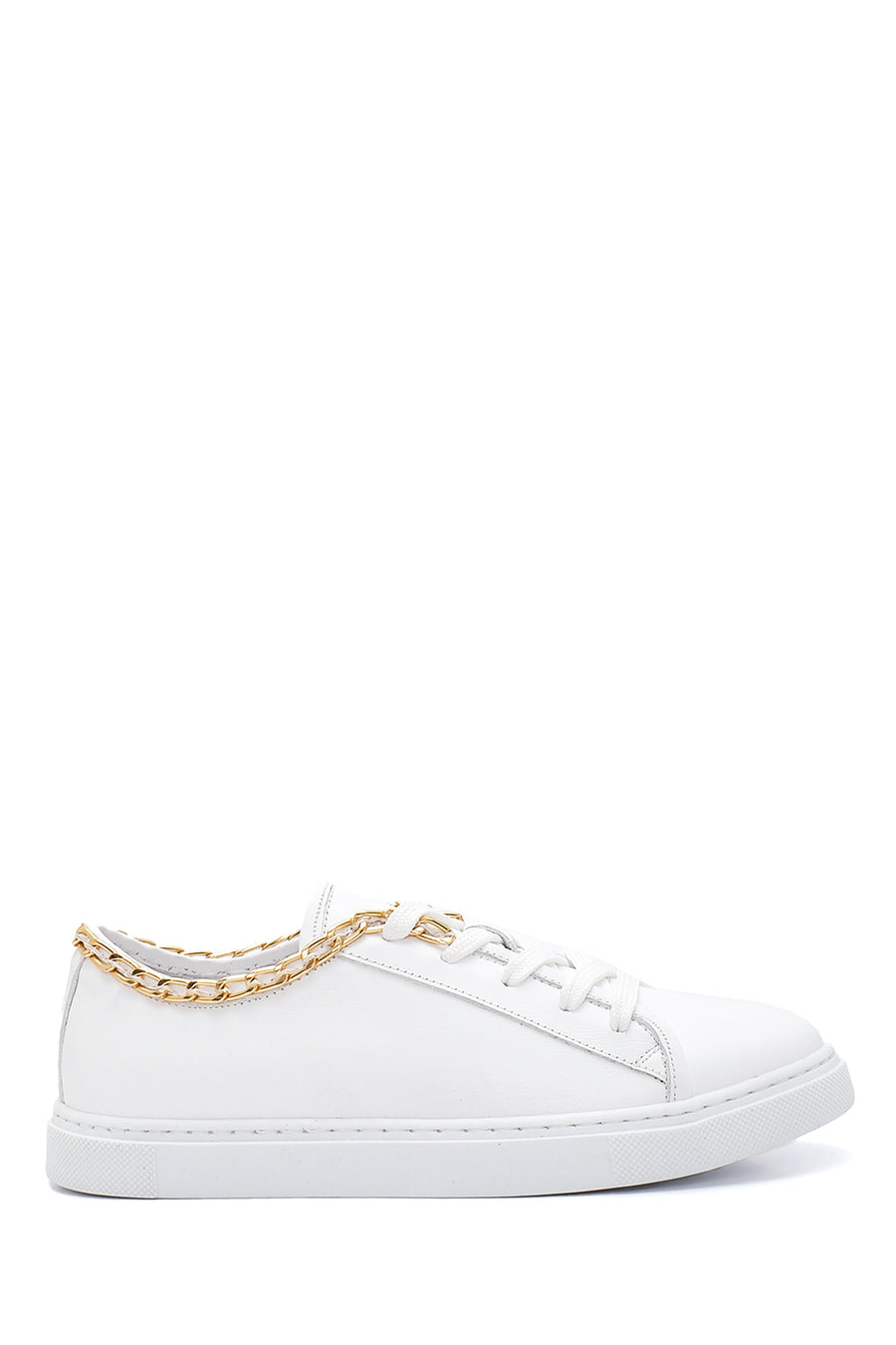 Kadın Deri Zincirli Sneaker 22SFD420018 | Derimod