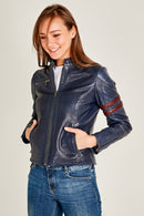 Stop Women's Leather Jacket | Derimod
