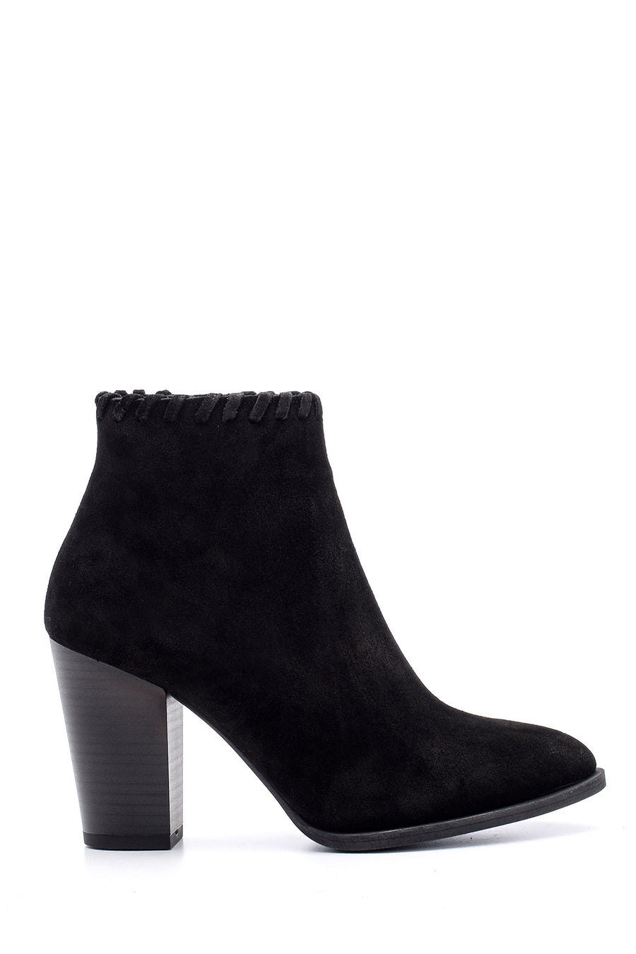 Women's Suede Heeled Boots 19WFD284610 | Derimod
