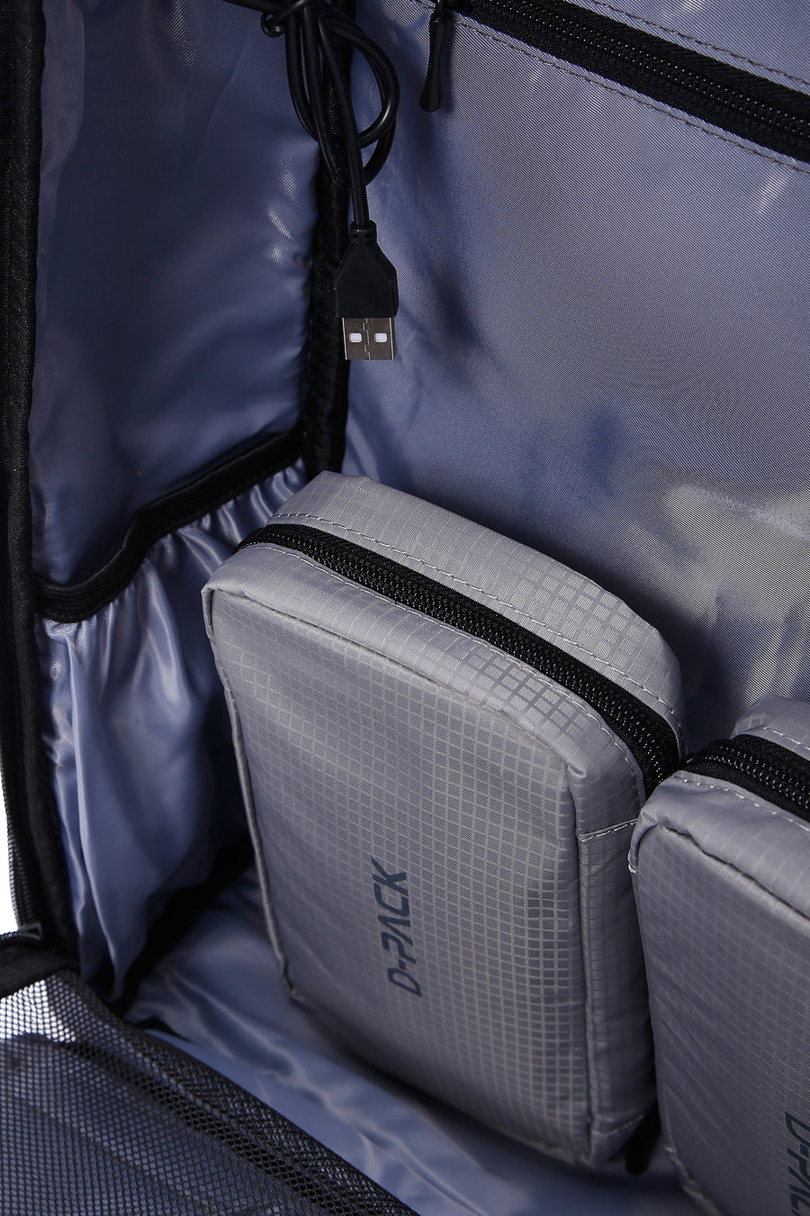 D-Pack Unisex Siyah Teknolojik Kumaş Sırt Çantası
