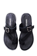 Women's Leather Flip Flops | Derimod