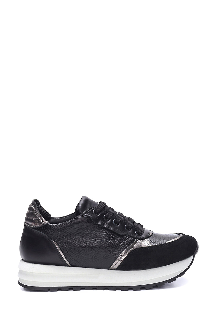 Women's Leather Thick Sole Sneaker 21WFD135114 | Derimod