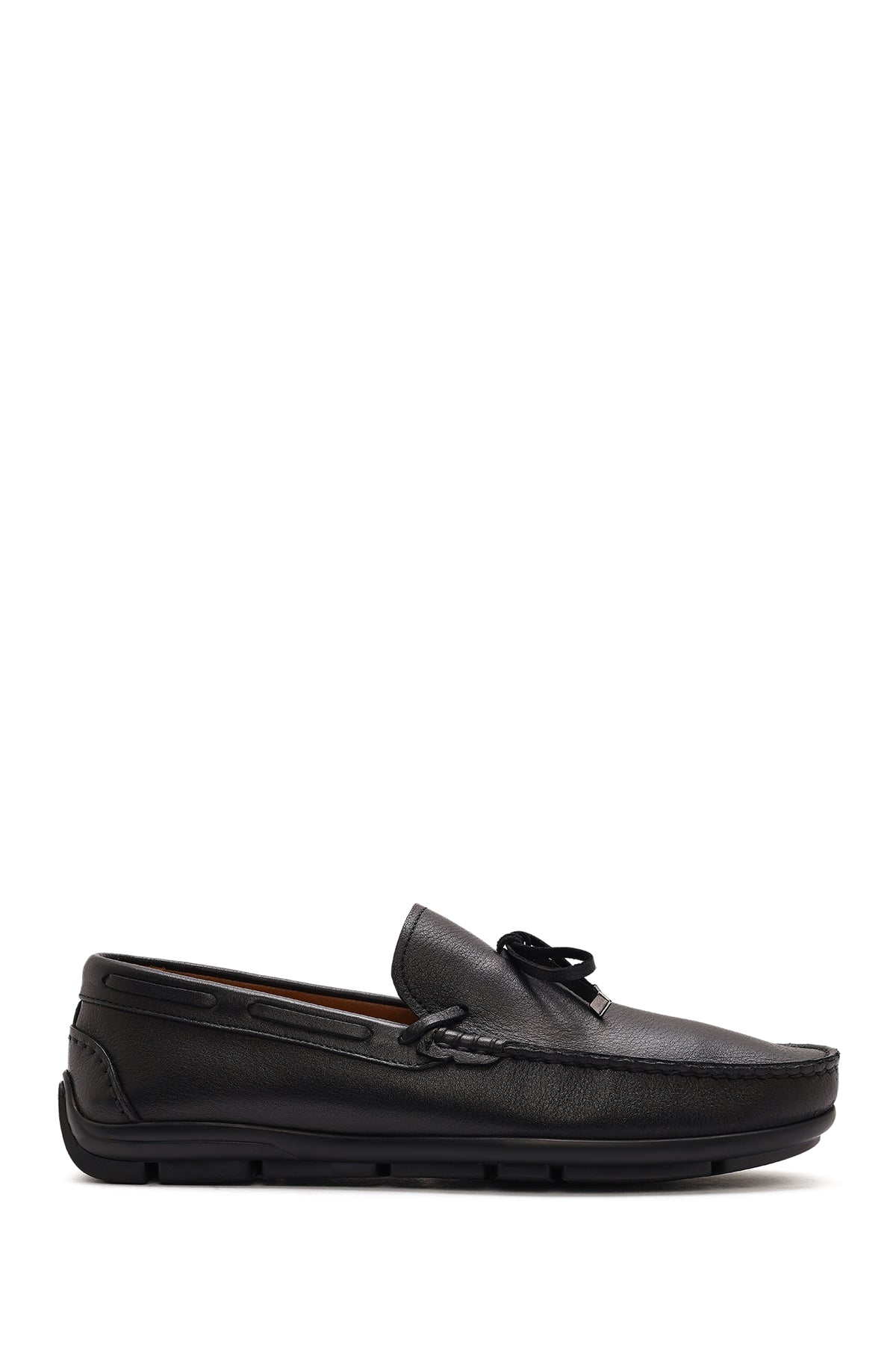 Men's Black Tasseled Leather Loafer 25SFD755218 | Derimod