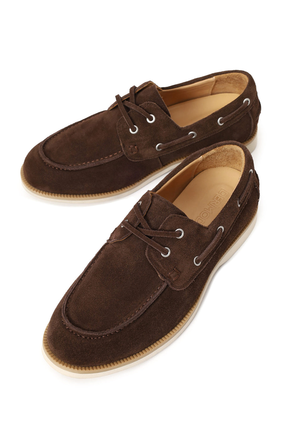 Male Brown Lace-up Suede Casual Shoes