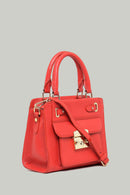 Red Women's Leather Handbag | Derimod