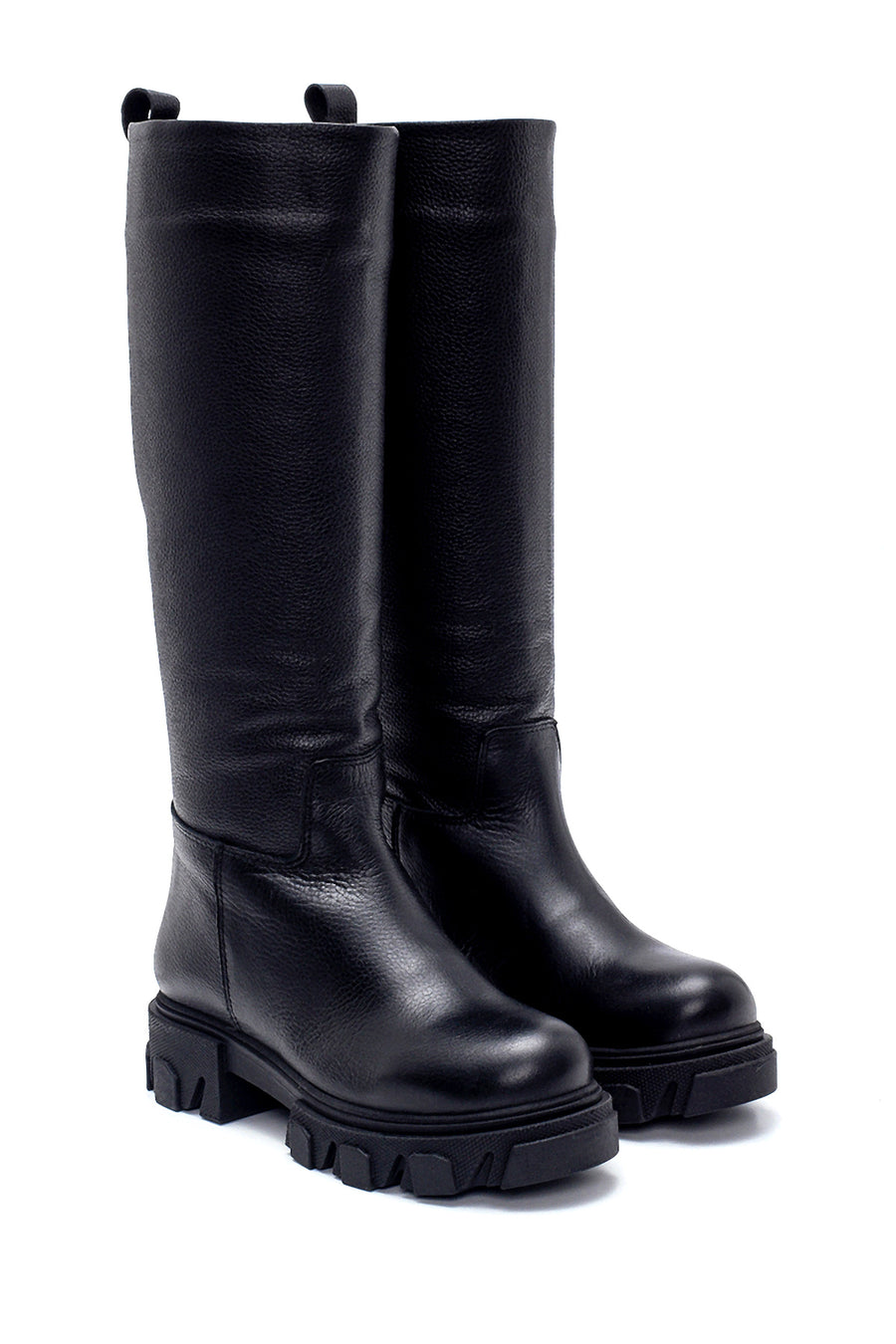 Women's Leather Thick Soled Boots