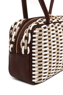 Woman Multicolored Braided Shoulder Bag | Derimod