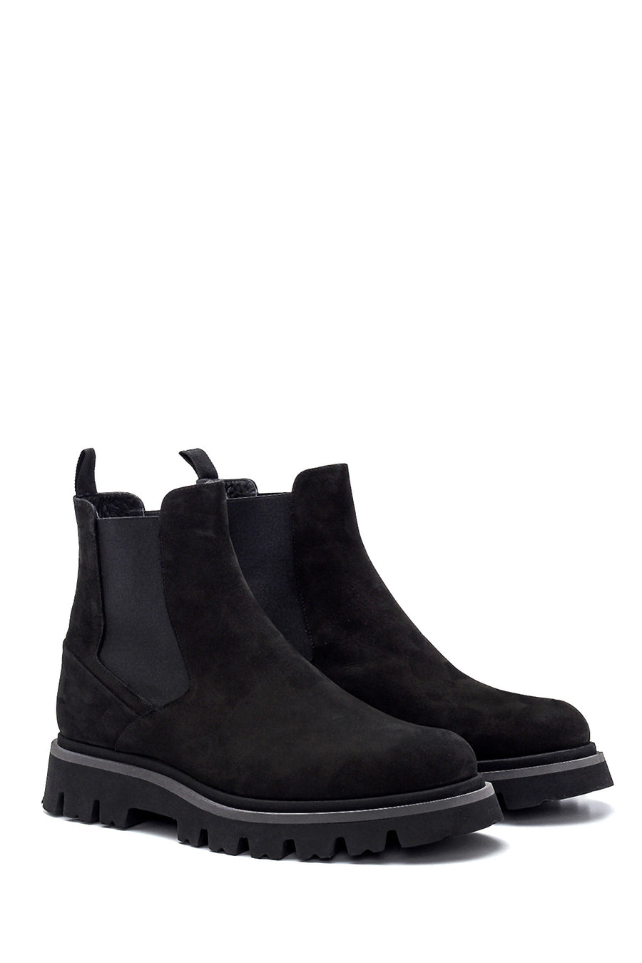 Men's Leather Nubuck Chelsea Boots