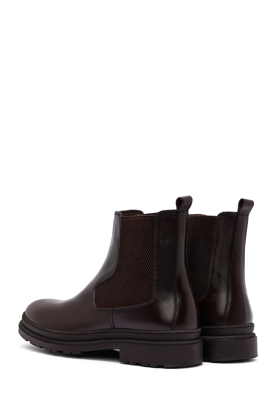 Male Brown Leather Chelsea Boots