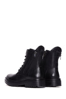 Men's Leather Zippered Boots | Derimod