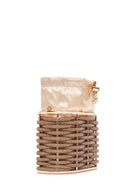 Women's Gold Stone Handbag | Derimod