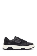 Men's Black Thick Sole Lace Up Leather Sneaker | Derimod