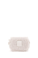 Women's White Plush Mini Crossbody Bag | Derimod